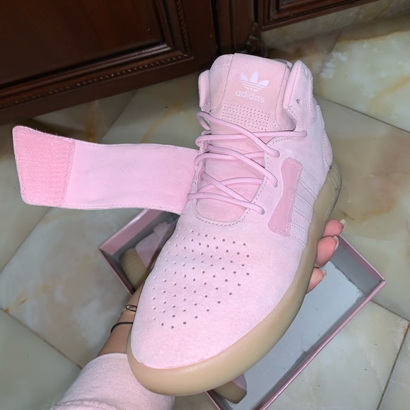 adidas Shoes - Pink adidas women’s tubular sneakers !